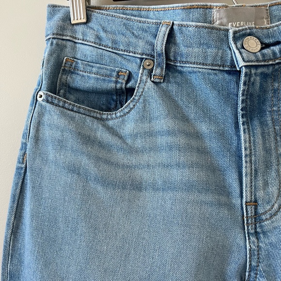 Everlane Mid-Rise Skinny Ankle Jean In Light Wash Size 28 - Picture 5 of 13
